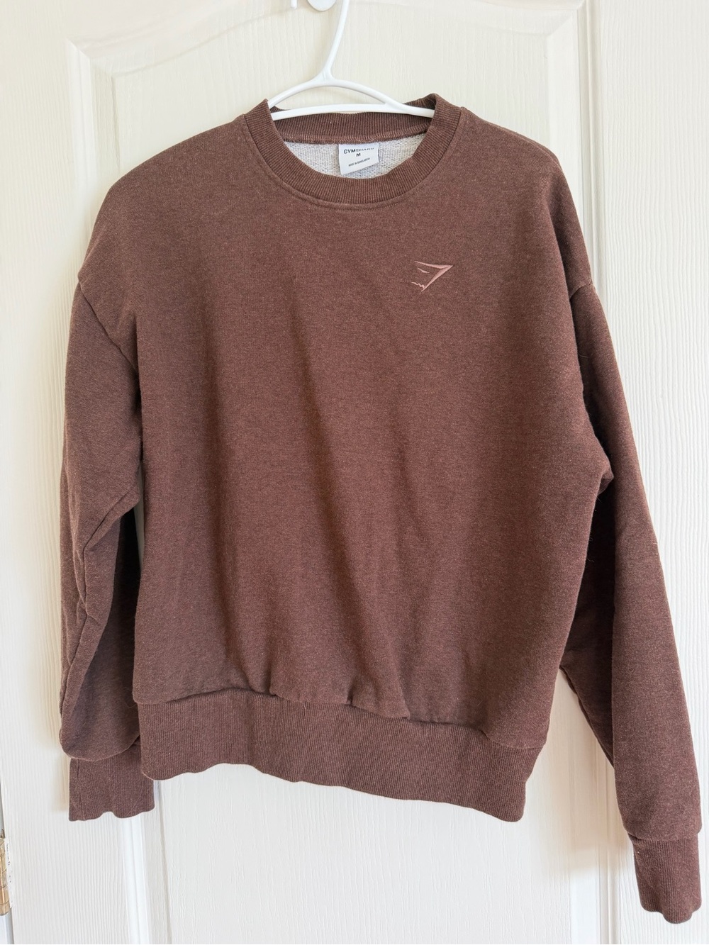 Gymshark Women Chocolate Brown Crewneck Sweatshirt